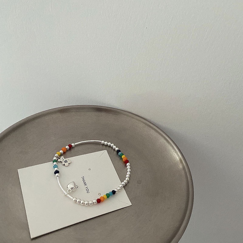 Kalung Warna Pelangi Gaya Korea Untuk Wanita