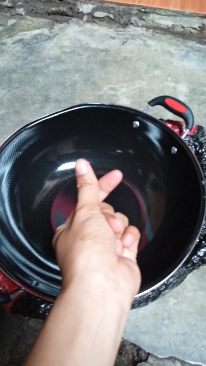 Wajan Cekung Anti Lengket Mudah Dibersihkan Wajan Super Besar  Muat Daging 10kg Gratis Bubble Wrap