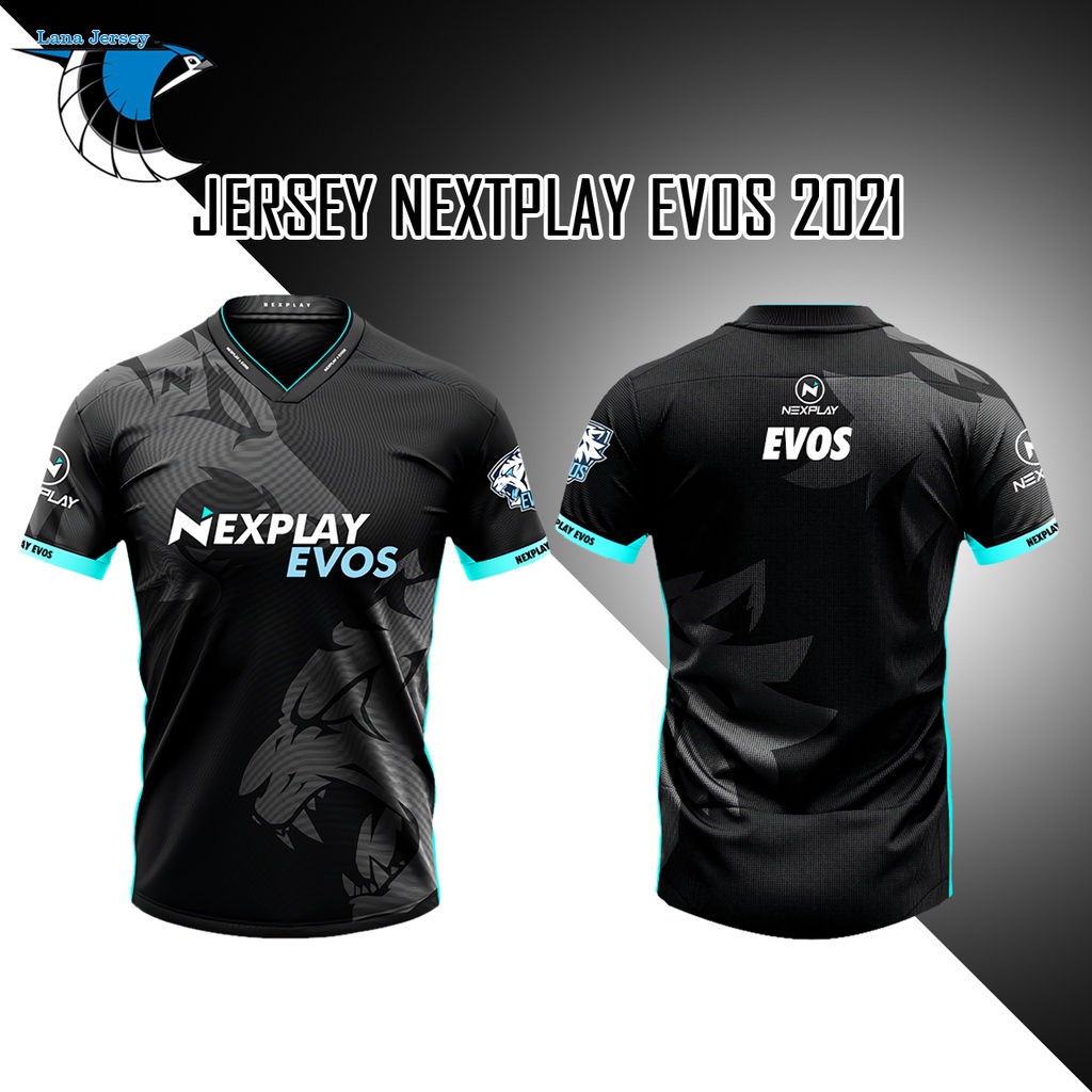 JERSEY KAOS BAJU NEXTPLAY EVOS 2021 TERBARU GAME MOBILE LEGENDS ML FREEFIRE AOV PUBG (FREE NICKNAME)