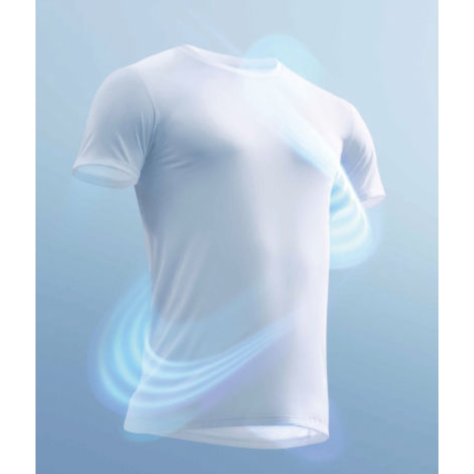 [ORIGINAL] KAOS UNIQLO AIRSM / KAOS PRIA UNIQLO AIRSM / AIRism T-SHIRT MICRO MESH CREW NECK