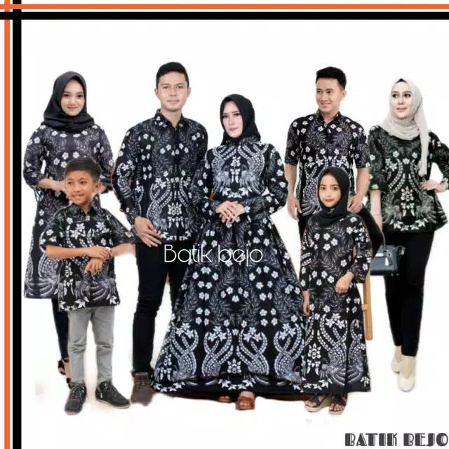 Maura Couple-sania Ruffle Batik Couple Keluarga Ori Ndoro Jowi Dnt Termurah Manuk Tarung Putih