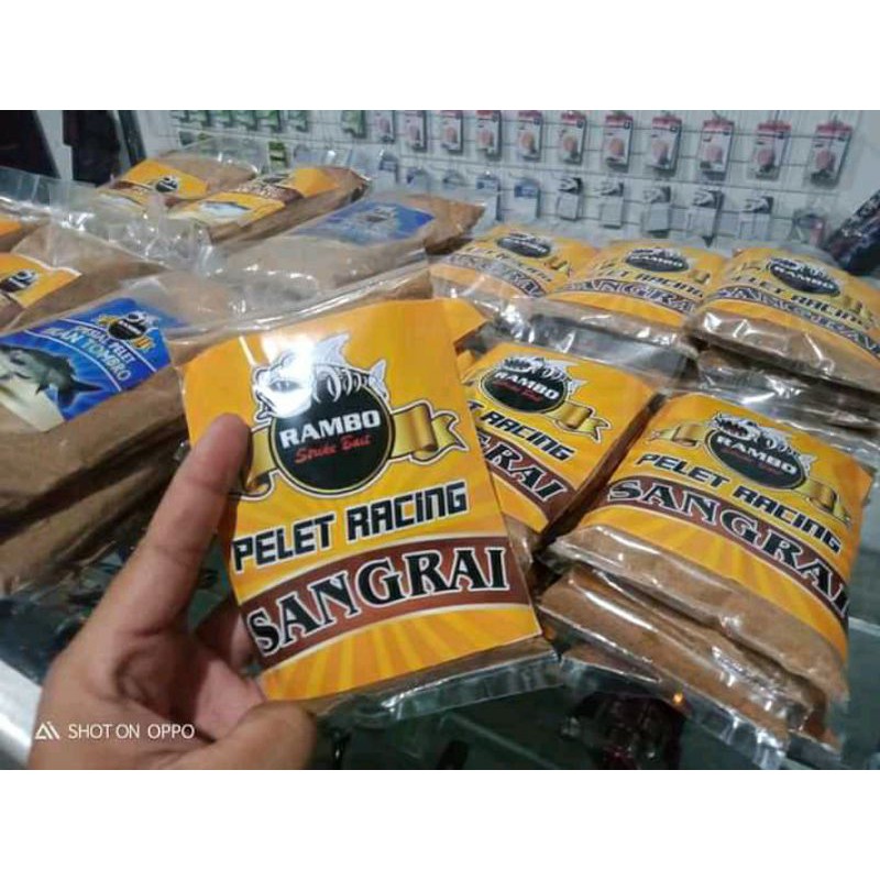 umpan pelet racing sangrai rambo