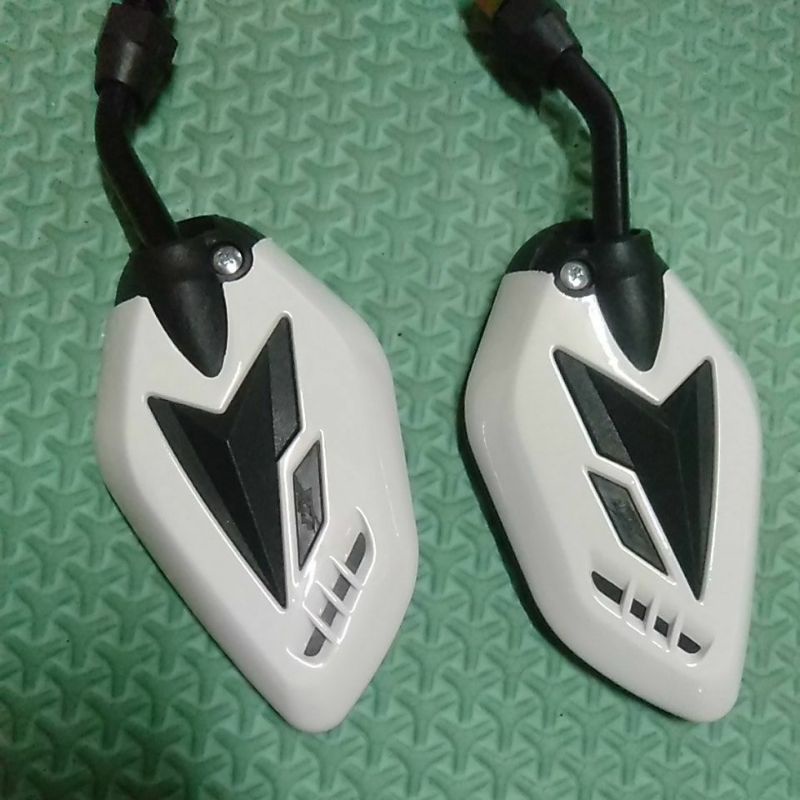 variasi spion motor beat Vario scopy Blade Supra x Revo Genio universal Honda putih-Putih