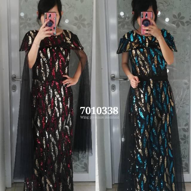 7010338 Long Dress Magical 3 in 1 dress sequin party dress pesta