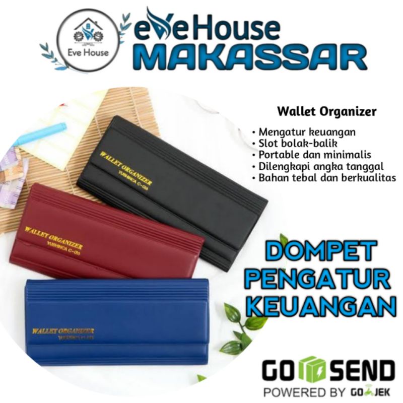 Makassar V200 Dompet disiplin wallet organizer dompet pengatur keuangan