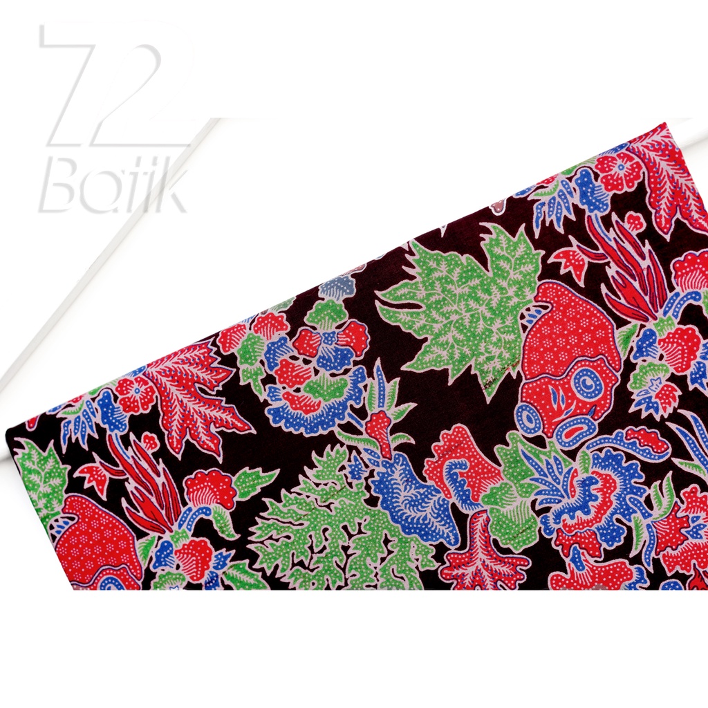 BAJU BATIK PRIA Kemeja Lengan Panjang Slimfit Premium Motif Ikan Koi Warna Hitam Nila Hijau 722208 Cap 72 - Baju Kemeja Atasan Pakaian Setelan Batik Pria Cowok Laki Laki Remaja Keluarga Kantor Lengan Panjang Modern Slimfit Slim Fit Premium Kekinian
