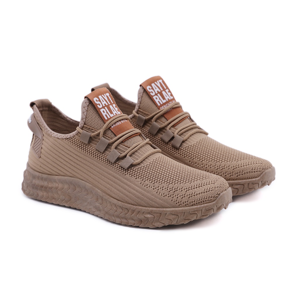 PVN Tiger Sepatu Pria Sneakers Import Sepatu Olahraga Kasual Shoes 449-Khaki