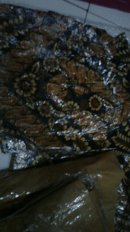 Simifashion Couple Keluarga Kebaya Set Batik Solo Asli Mix Brokat Papa Mama Anak Dijual Terpisah