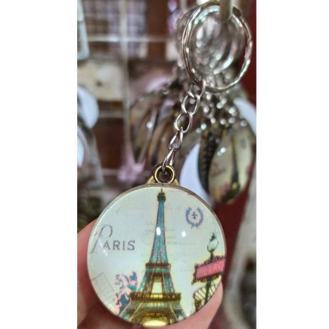 (BISA COD) SATU SET GANTUNGAN KUNCI TUGU JAM PARIS ISI 20 PCS - SOUVENIR MURAH