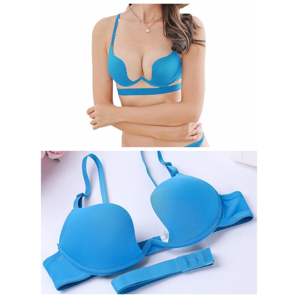 Bra push up kawat small chest gathered comfort simple Bh 3A121