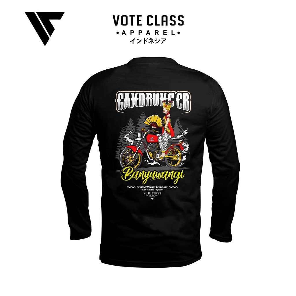 Kaos Gandrung CB Banyuwangi lengan  panjangkaos HONDA TRACE KAOS HONDA GENK KAOS MOTOR CB kaos HEREX