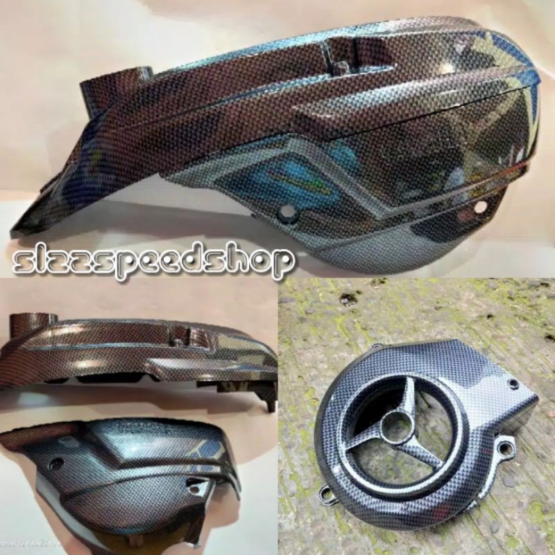 COVER CVT KARBON MIO SOUL KARBU PELINDUNG CVT KARBON MIO SOUL