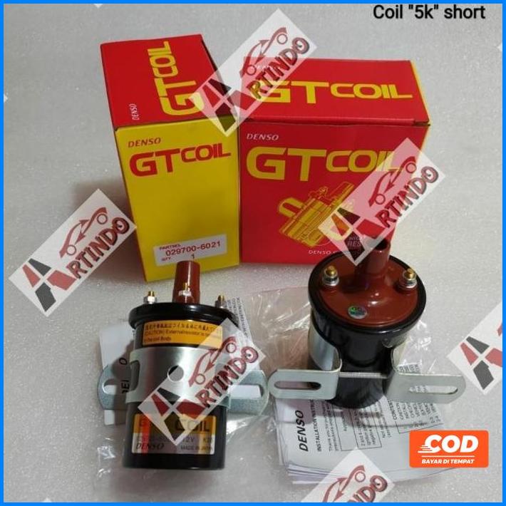 Coil Pendek Kijang 5K Grand 7K Kapsul Koil Botol Kijang 12V Denso Gt (( Kode 004))