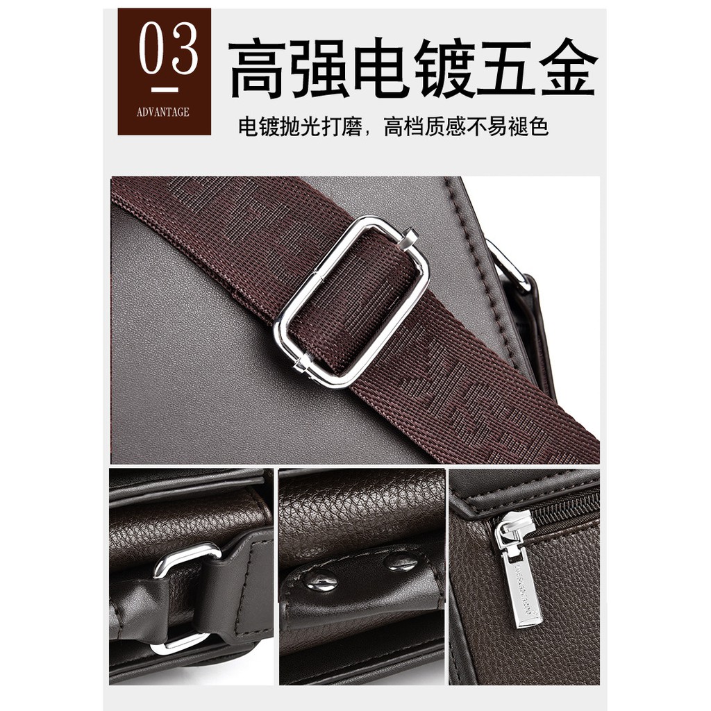 [ORIGINAL] Yueskangaroo Tas Selempang Kulit Import Pria Korean Style Men's Shoulder Messenger Bag