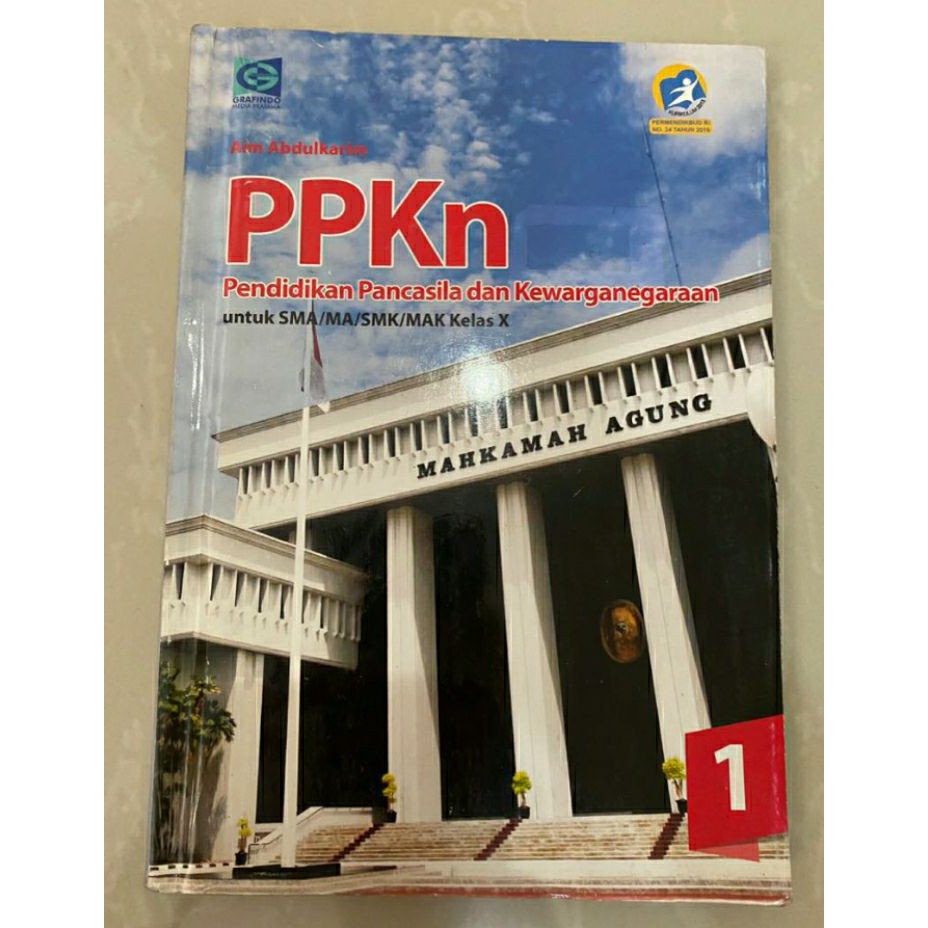 Buku Paket Pelajaran PPKN Kelas 10 Grafindo Kurikulum 2013 / SMA 1 X Pkn K13 (Preloved)