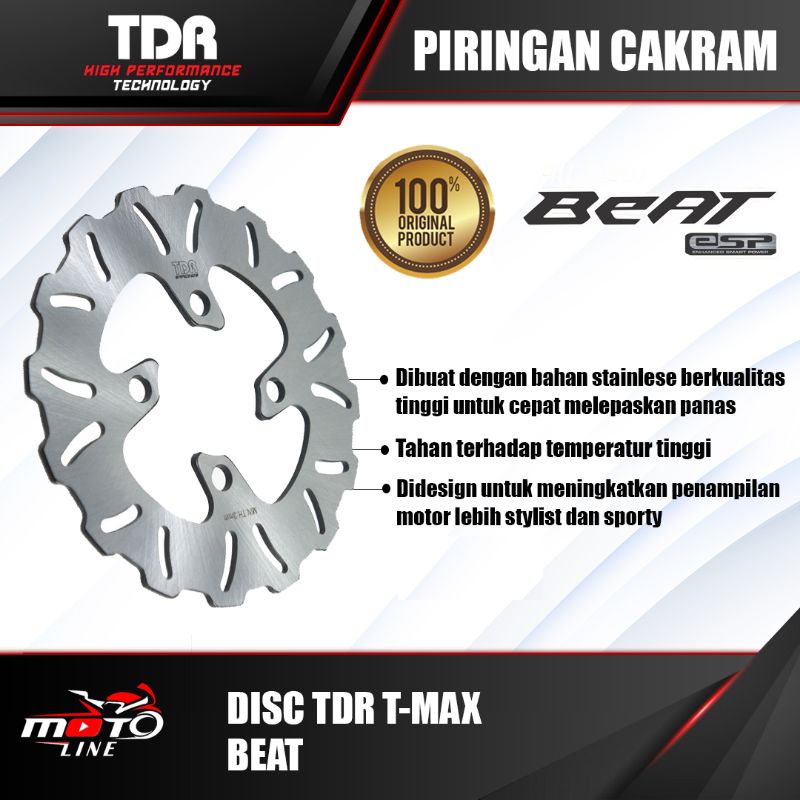 PIRINGAN CAKRAM TDR BEAT T-MAX