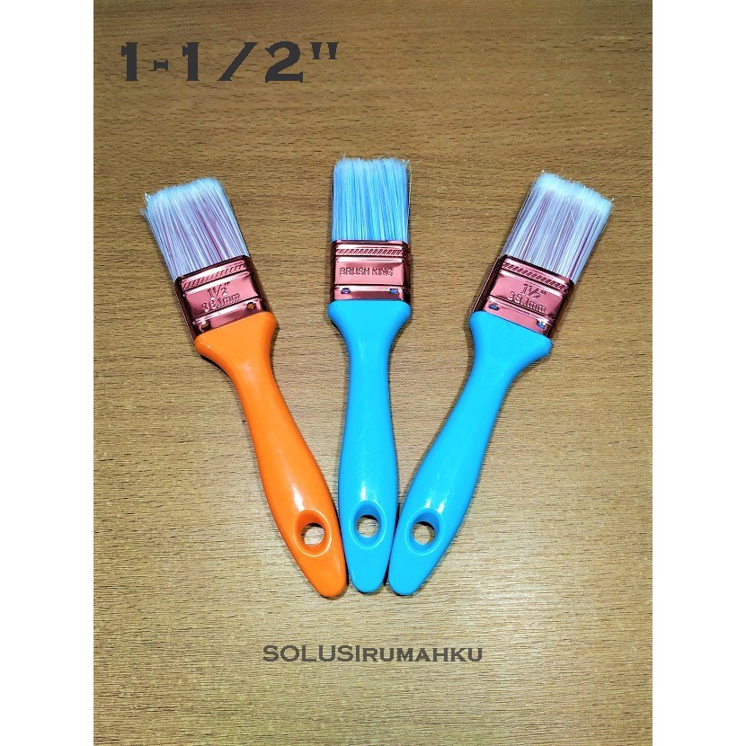 

KUAS NYLON 1.5" TEBAL HALUS / KOAS CAT 1.5 INCH BRUSH KING NILON 4 CM