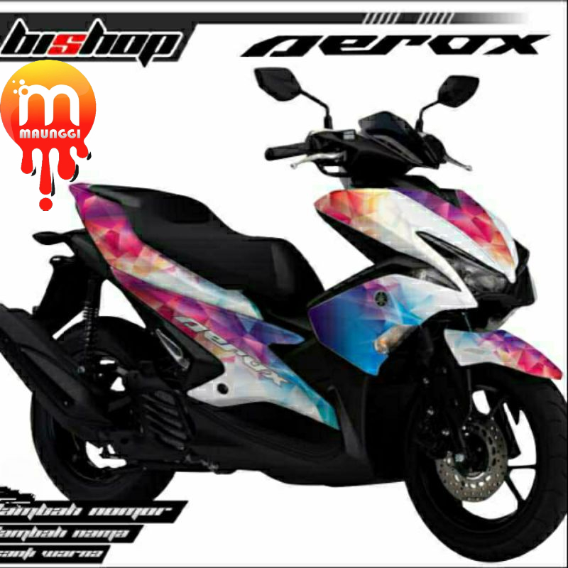 Decal aerox 155 full body Striping motor aerox variasi Sticker motor Stiker aerox 155 full motif