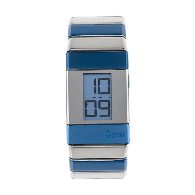 Alexandre christie Digital Wanita 9100 LH Silver Blue Original