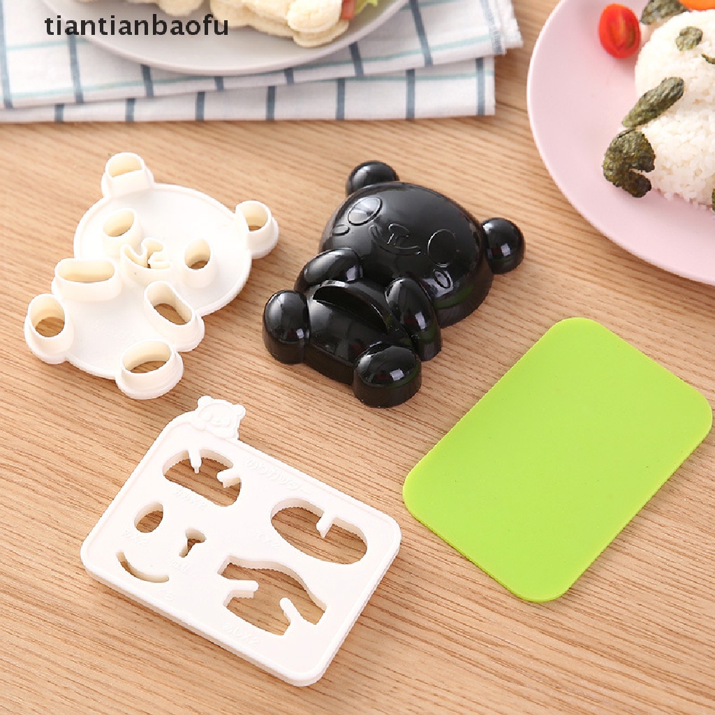 1 Set Cetakan Kue Biskuit Sandwich Bentuk Panda Lumba-Lumba Model Timbul