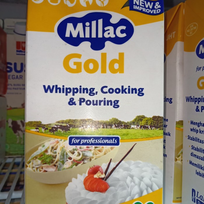 

Ee51F10 Milac Gold Cooking Cream 1Ltr Cocok Untuk Masakan/Makanan Bersaus 6ddv