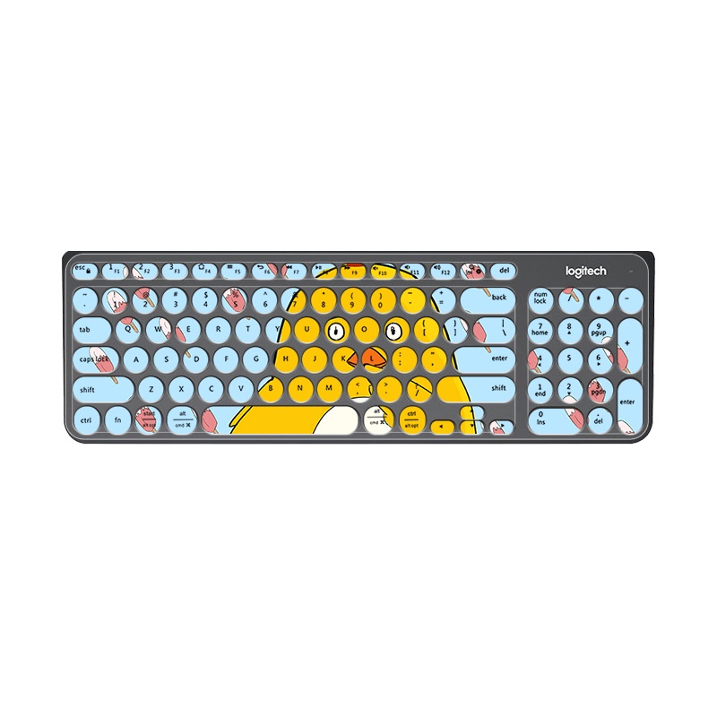 Film Pelindung Debu Motif Kartun Bunga Untuk Keyboard Logitech K780 Fude Ik6630 Heijue 325I