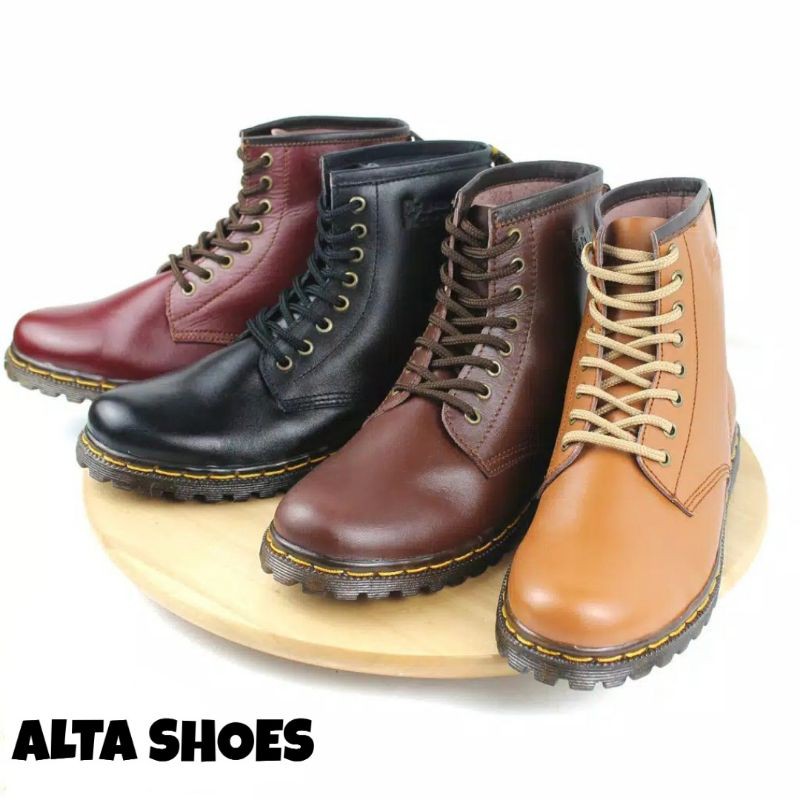 Sepatu Docmart Wanita Kulit Asli Handmade