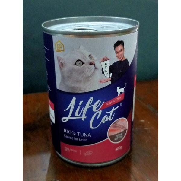 Life Cat Kaleng Kitten Tuna 400 gram - Makanan Basah Kucing