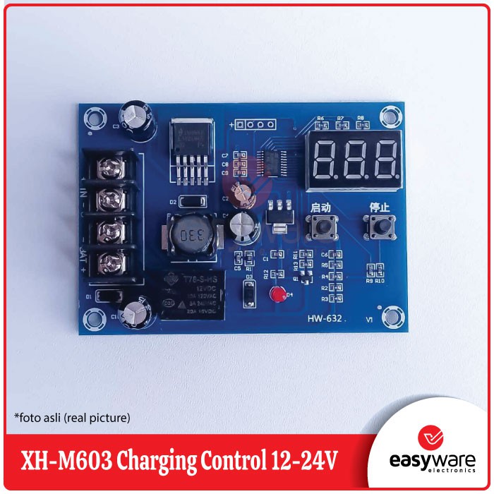 XH-M603 Charging Control Module 12-24V Storage Lithium Battery Charger Display