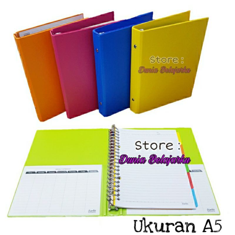 

Map Binder Bantex Multi-Ring Exclusive Loose Leaf File A5 dan B5 Loose