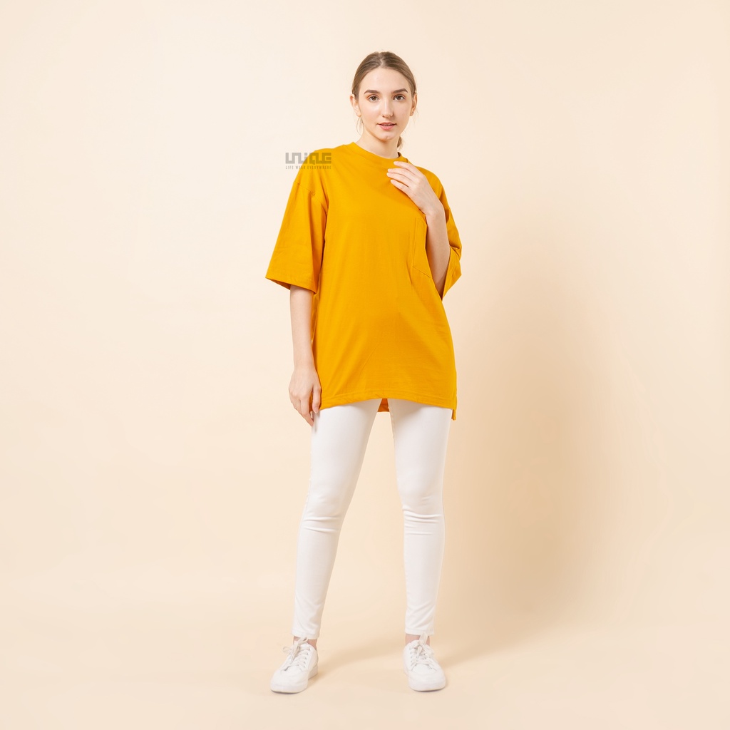 UNIQUE - (Pocket Series) Kaos Oversize Pocket Mustard