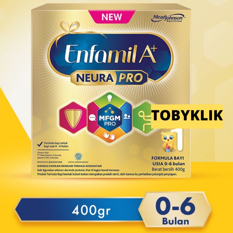 ENFAMIL / ENFA A+ TAHAP 1 400Gr plain usia 0-6 bulan