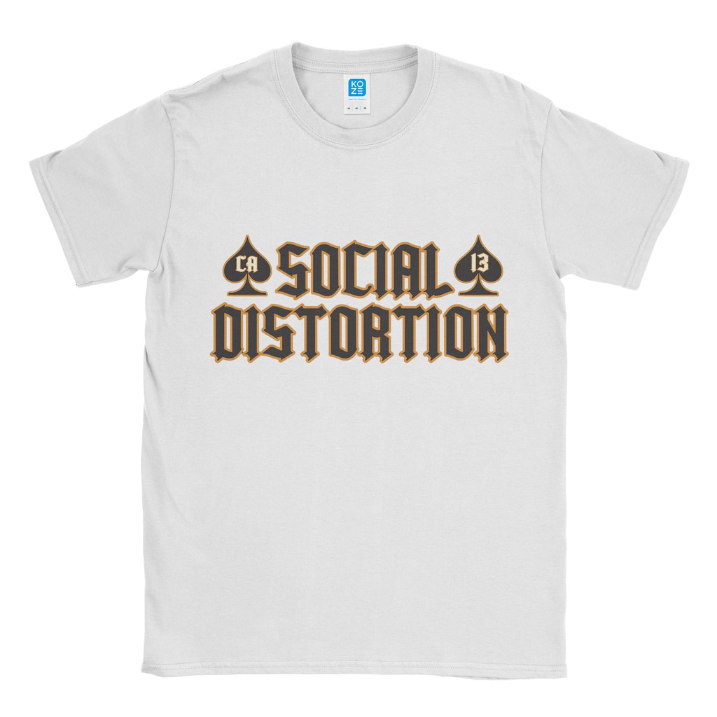 Baju Kaos Band Social Distortion Skelly Spray