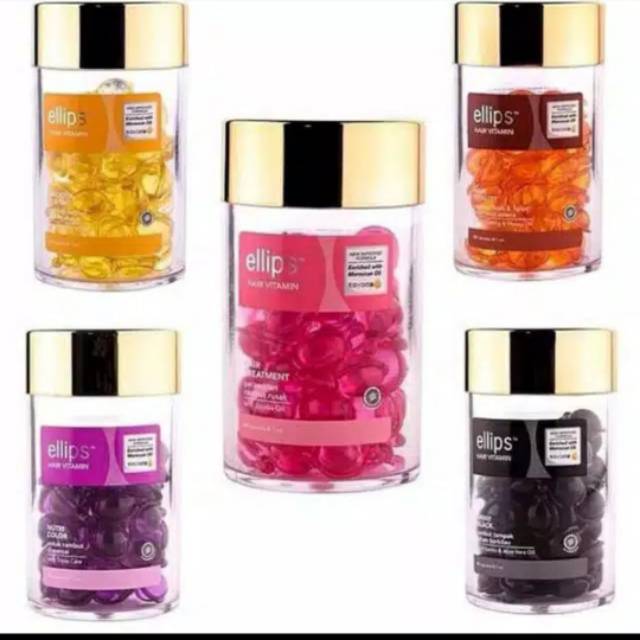 Original Ellips Hair Vitamin Ellips Vitamin Rambut botol Isi 50 Capsule