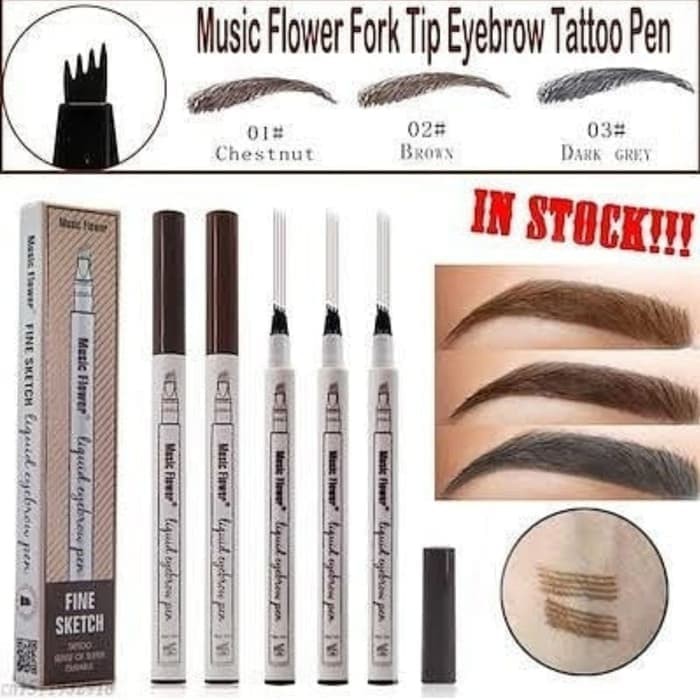 ORI100% Music Flower Waterproof Microblading Liquid Eyebrow tatto pen - MFE