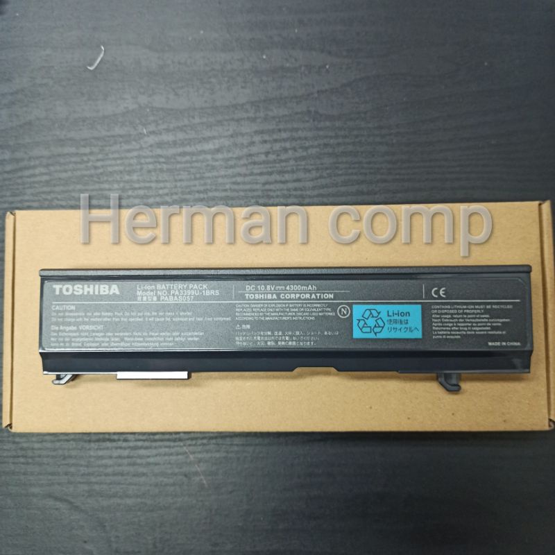 Original Baterai Toshiba PABAS057 PABAS076 PA3399U-1BRS/BAS PA3399U-2BRS/BAS