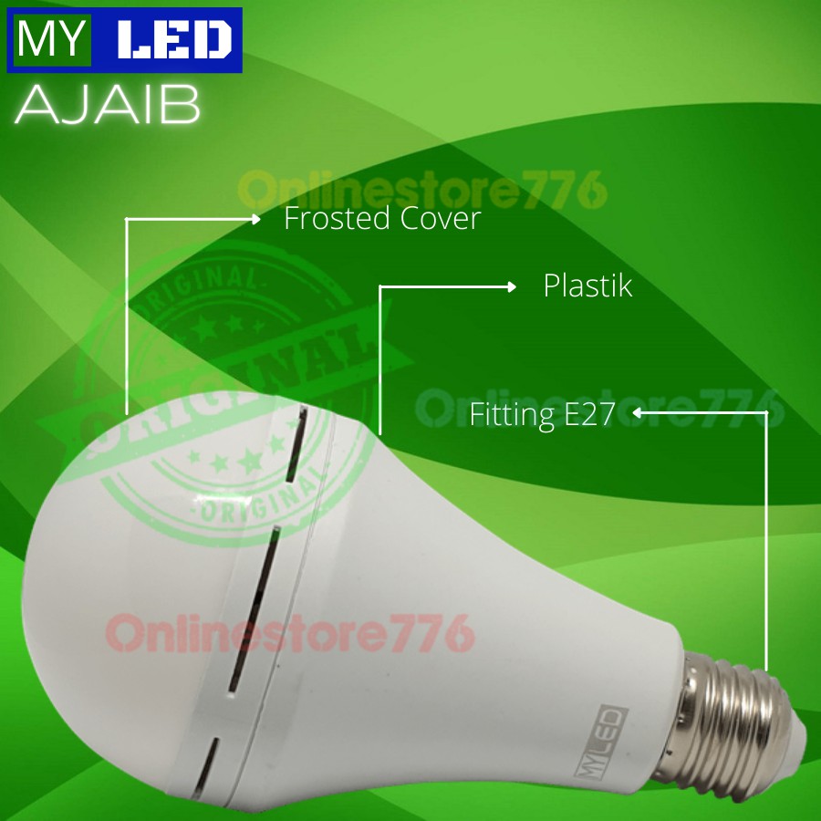 Lampu Emergency - Lampu Emergency Led - Emergency Lamp Led - Lampu Darurat MYLED AJAIB 9WATT - 9W