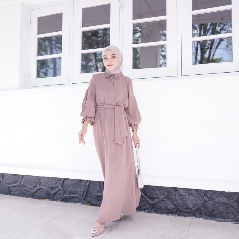 LOCANA LABEL CASSY DRESS-Hazelnut new