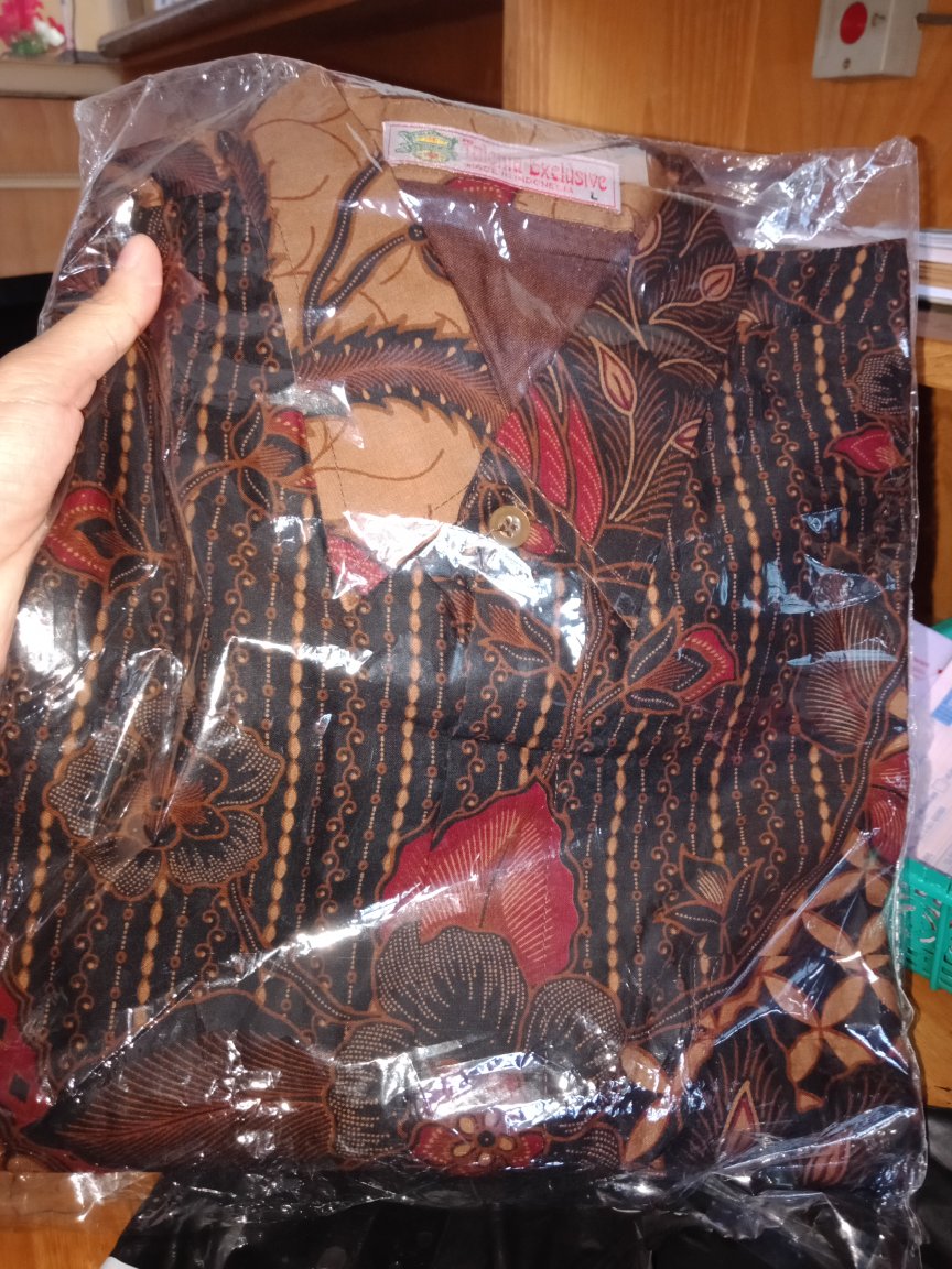 Kemeja Batik Prabu Bahan Katun Baturaden Reguler Fit B090