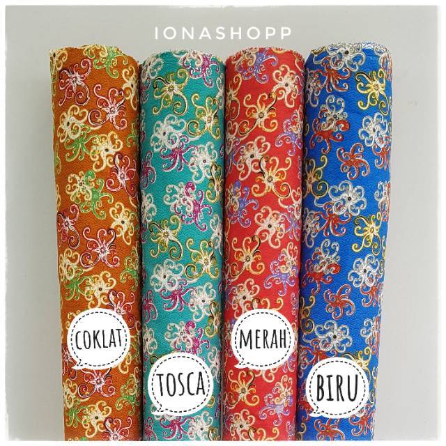 Kain batik sanwos foil motif cumi JM 04