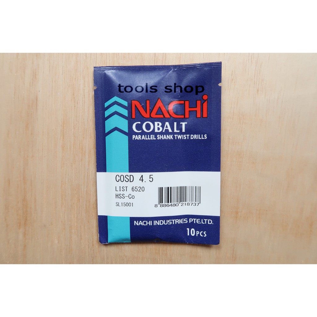 Mata Bor Baja NACHI HSCo 4.5mm Original