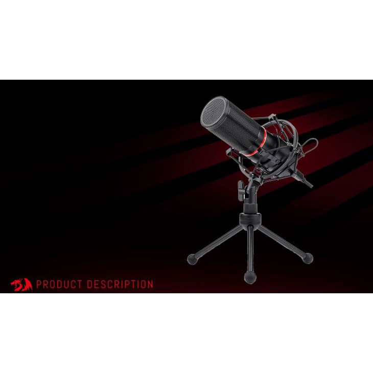 Microphone condenser Redragon Gaming Stream kit Usb Blazar GM300