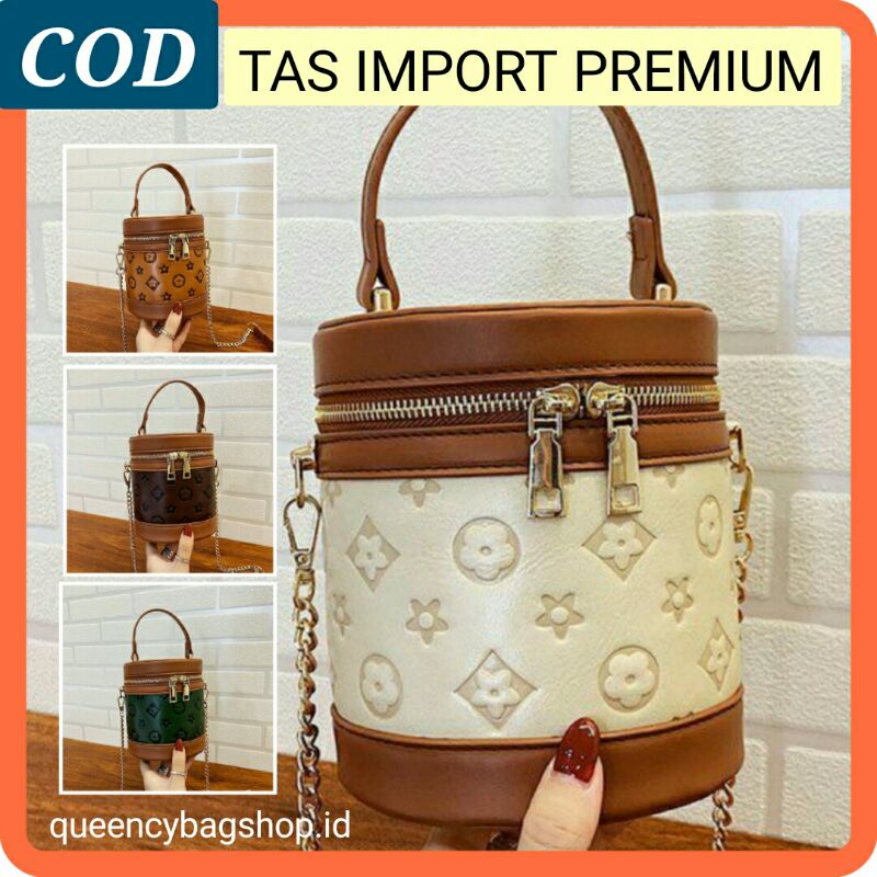 Tas Selempang Wanita Cewek Import Branded Batam Terbaru Kekinian 2021 Premium Tabung Ready Jakarta