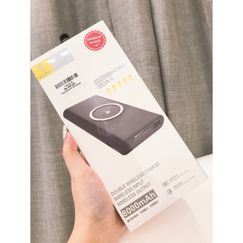 Powerbank Wireless Charge 8000mAh