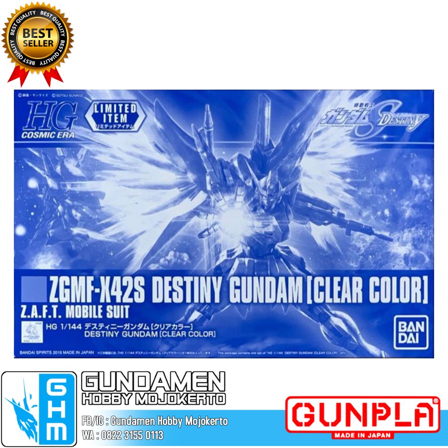 HG 1/144 Destiny Gundam Limited Clear Color