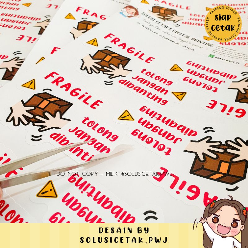 

Stiker Fragile / Stiker Cutting / Stiker Karakter / Stiker olshop / stiker pengiriman