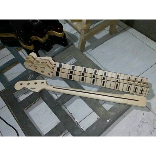 Neck fender jazz bass inley kotak custom