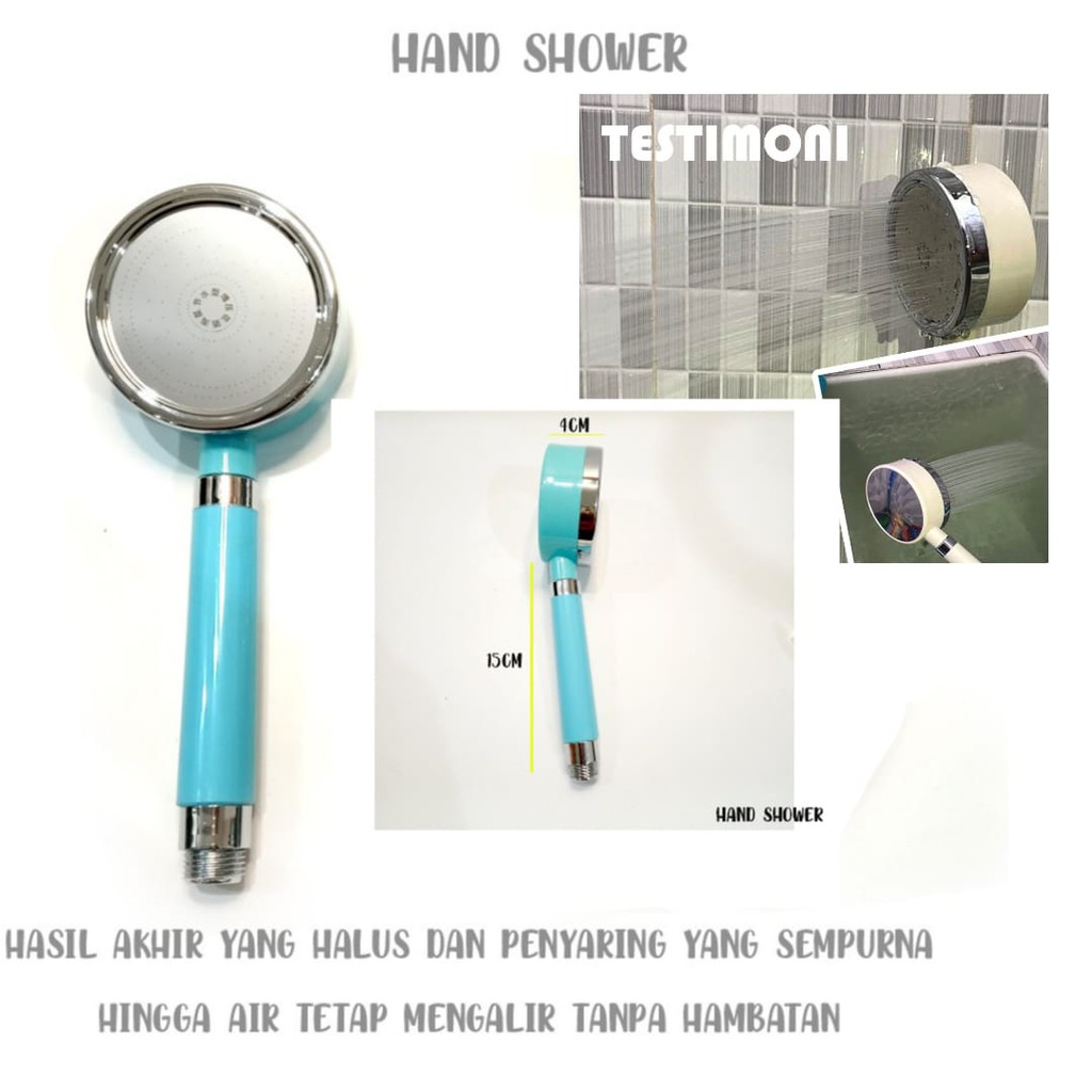 Hand Shower Hemat Air 300 Lubang Tekanan Kencang Shower Aerator