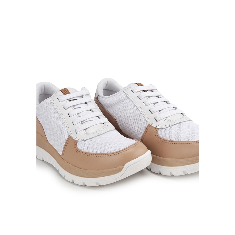 SEPATU SNEAKER KULIT OBERMAIN WANITA ORIGINAL CASUAL KETS COKLAT OW07