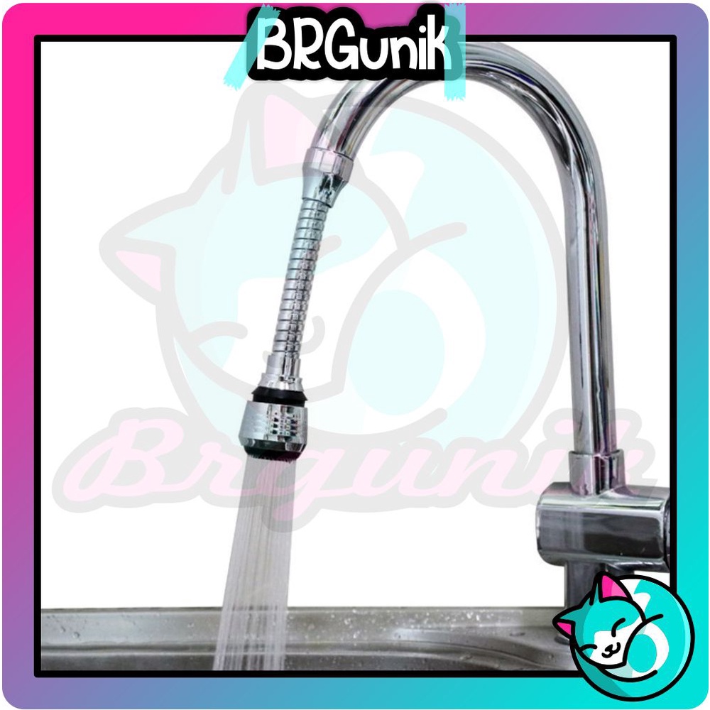 BRGUNIK Sambungan Kran Air Fleksibel/Sambungan Kran Air Flexible 360 derajat Anti Splash R137